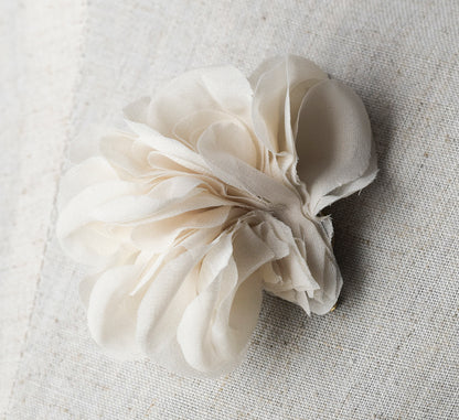 bridal hair flower, silk organza