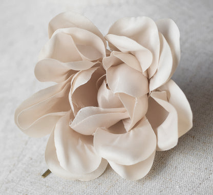 silk millinery flower, hair pin, champagne, ivory, wedding, bridesmaid